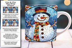 Holiday Mug Charm - Stained Glass Sublimation Product Image 1