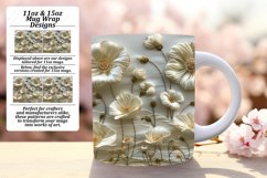 Vibrant Flower Embroidery Mug Wrap - Spring Edition Product Image 1