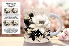 Flower Charm Sublimation Mug Wrap - 11oz/15oz Product Image 1