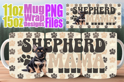 Radiant vibes 11oz 15oz sublimation wrap, Dog Mom Product Image 1