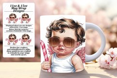 Stunning 15oz Mug Wrap Png Template , Cupid Product Image 1