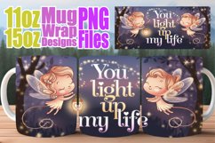 Sweet mornings 11oz 15oz mug wrap, Love Product Image 1