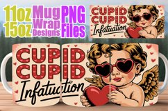Cozy mornings 11oz 15oz sublimation wrap, Cupid Product Image 1