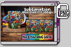 Dynamic Stained Glass Mug Wrap Impressions 11oz/15oz Product Image 1