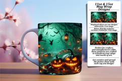 Gorgeous 15oz Mug Wrap Png Template , Horror Halloween Product Image 1