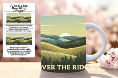 Artful 11oz Mug Wrap Png Template , Adventure Product Image 1