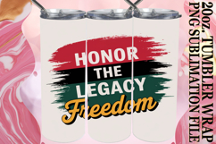 Bright Days 20oz tumbler wrap, Juneteenth Product Image 1