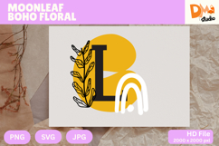 Moonleaf Boho Floral Monogram Product Image 1