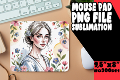 Sweet MOUSE PAD Sublimation Style, Beauty Woman Product Image 1