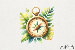 Cute Jungle Animals Tropical Clipart PNG Product Image 1