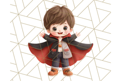 Halloween Costume Parade Clipart PNG with Monsters Clip Art Product Image 2