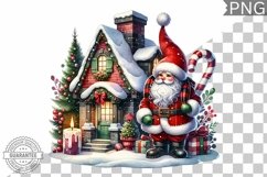 Christmas Santa Sublimation - Clipart PNG Design Product Image 1