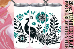 Joyful escapes 20oz tumbler wrap, Flower Animals Product Image 1
