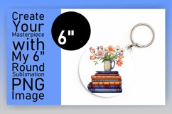 Storybook Animals and Blooms Circle Sublimation Art Product Image 1