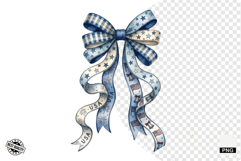 Patriotic American Bows PNG - 4th Of July Clipart Product Image 1