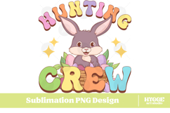 Easter Bunny Sublimation DTF Chick Farm Hip Hop Spring Joy Product Image 1