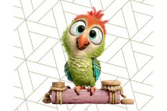 Pet Shop Clipart, Cute Big Eyed Animals, Kawaii Pets PNG Product Image 2