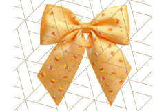 Halloween Bow Clipart, Bright Holiday Ribbon PNG Product Image 2