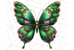 Metallic Butterfly Clipart PNG Clipart, Vibrant Butterfly Product Image 2