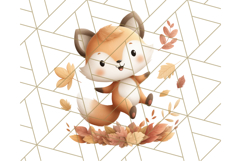 Woodland Autumn Critters PNG Clipart, Cute Fall Animals Product Image 2