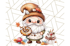 Fall Gnome PNG Clipart, Cute Autumn Gnomes with Pumpkins Product Image 2