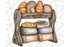 Fall Market Stall Clipart PNG, Rustic Autumn Clip Art Product Image 2