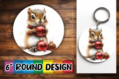 Vibrant Circle PNG Sublimation Design , Xmas Product Image 1