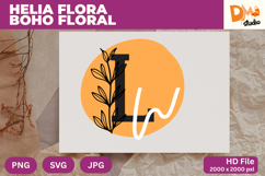 Helia Flora Boho Floral Monogram Product Image 1