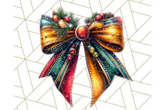 Bright Shiny Christmas Bows PNG Clipart, Winter Holiday Png Product Image 2