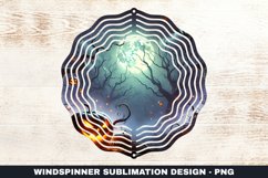 Halloween Pumpkin Wind Spinner Sublimation Design Product Image 1