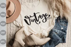 Vintage Soul SVG Cut Files - Retro Girl SVG Design Product Image 1