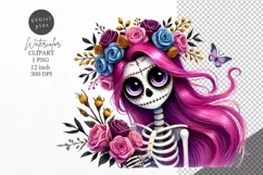 Halloween clipart, Skeleton clipart, Autumn clipart Product Image 1