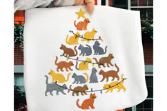 Christmas tree PNG, Meowy Christmas PNG, Bow Christmas tree Product Image 3