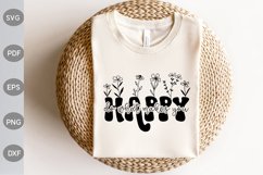 Boho Girl SVG Design / Do What Makes You Happy SVG Cut File Product Image 1