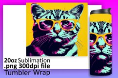 Frolicsome Cat Tumbler Sleeve Art Product Image 1