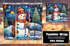 Winter 3D Vibrant Ornaments Wrap 20oz Product Image 1