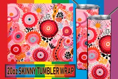 Whimsical Floral Fantasy: Colorful Tumbler Magic Product Image 1