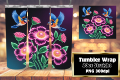20oz Sublimation Design Download , Birds Product Image 1