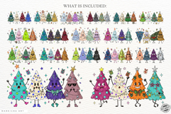 Cartoonish Christmas Trees Clipart Product Image 4