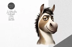 Donkey clipart, Animals clipart, Funny clipart Product Image 1