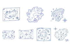 Summer Treasure Maps Clipart Product Image 8