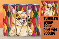 Elegant 20oz Tumbler Design , Cute Dog Product Image 1
