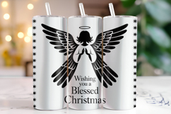 Blessed Christmas Tumbler Wrap | Christmas Wrap Product Image 1