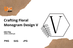 Crafting Floral Monogram Design Product Image 1