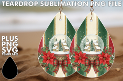 Colorful Teardrop Earrings Gift, Christmas Product Image 1