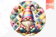 Easter Coffee Gnome Sublimation - Gnome Clipart Design Product Image 1