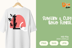 Sunfern &amp; Clay Boho Floral Monogram Product Image 1