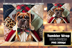 Custom 20oz Tumbler Gift Design , Holiday Pets Product Image 1