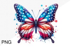 4th Of July Butterfly - Sublimation PNG Product Image 1