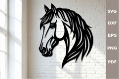 Horse Head SVG Design| Laser cut, Cricut, Silhouette Product Image 1